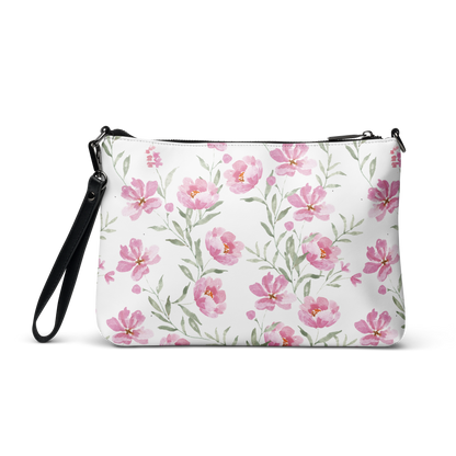 Pink Pastel Flowers Crossbody bag